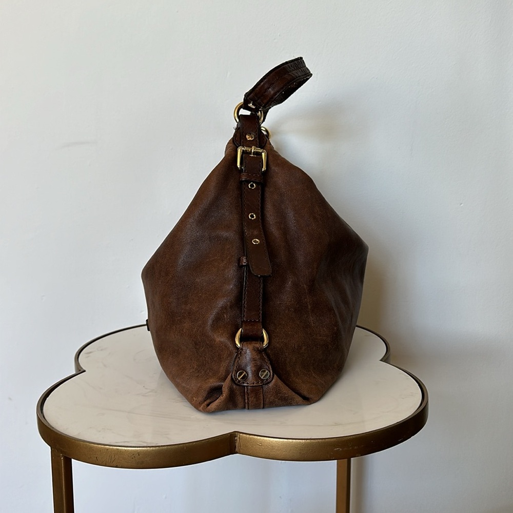 Michael Kors Brown Leather Slouchy Shoulder Bag - Picture 3 of 7
